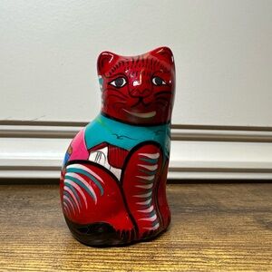 Mexican Folk Art Ceramic Cat/Kitten
